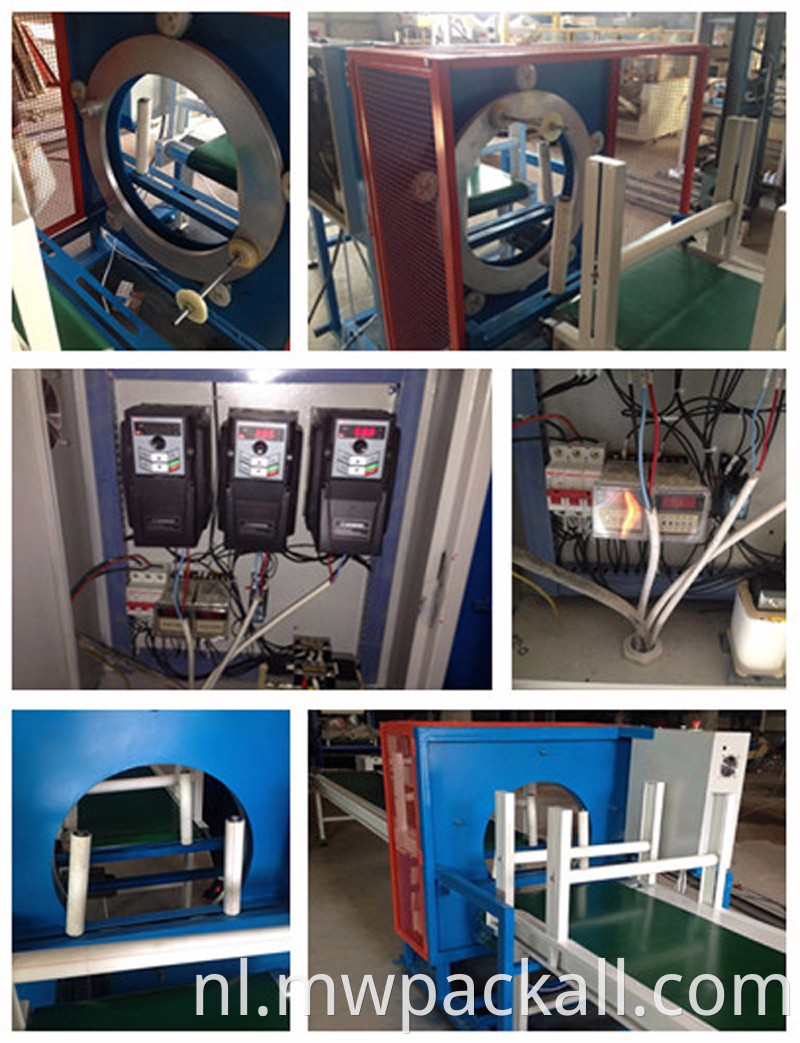 Horizontale inpakmachine met stretchfilm voor verpakkingsbuizen